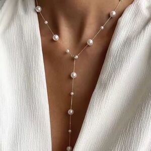 Lustrous Pearl Y-Necklace